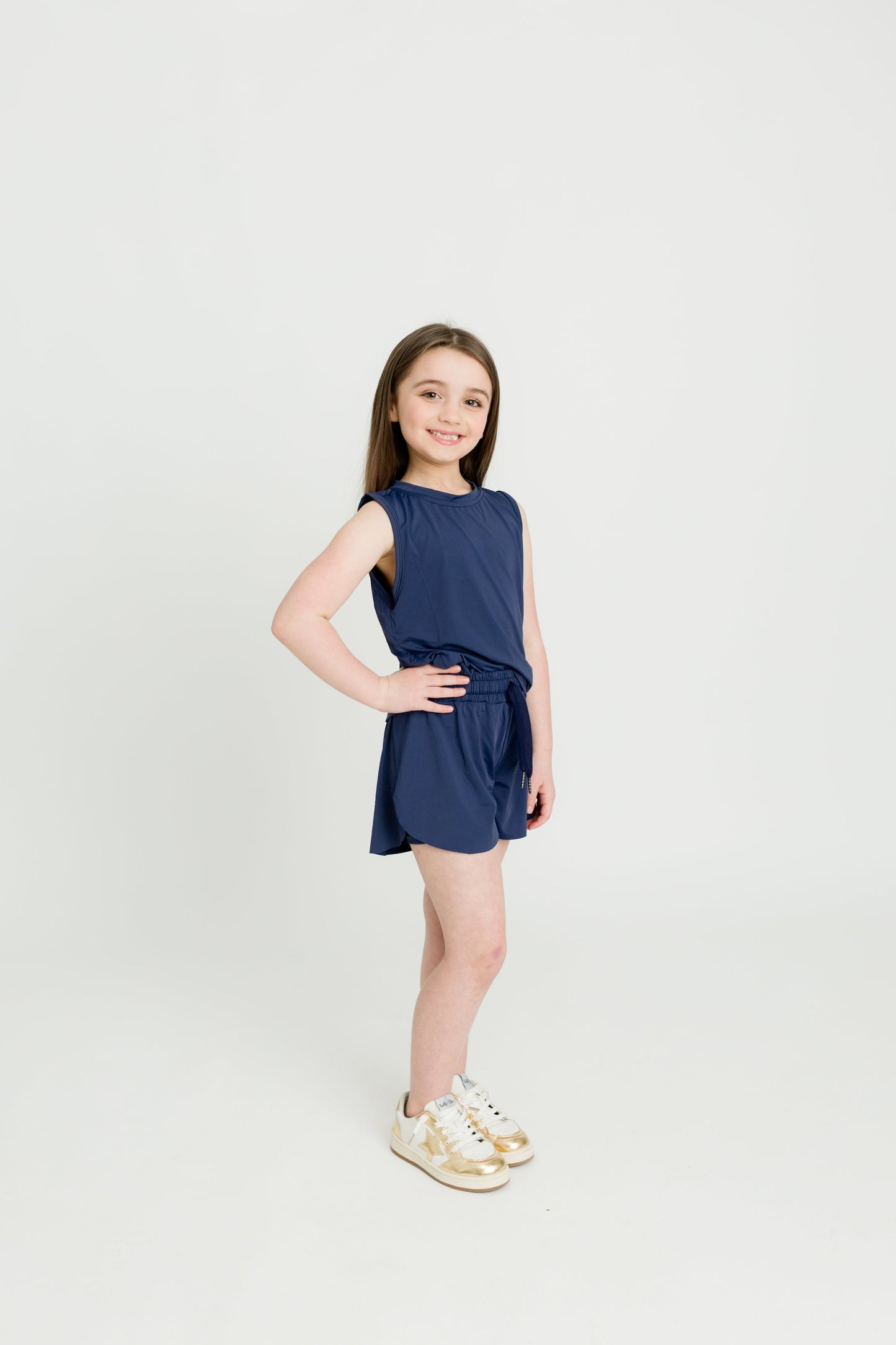 Navy Blue Butterfly Shorts