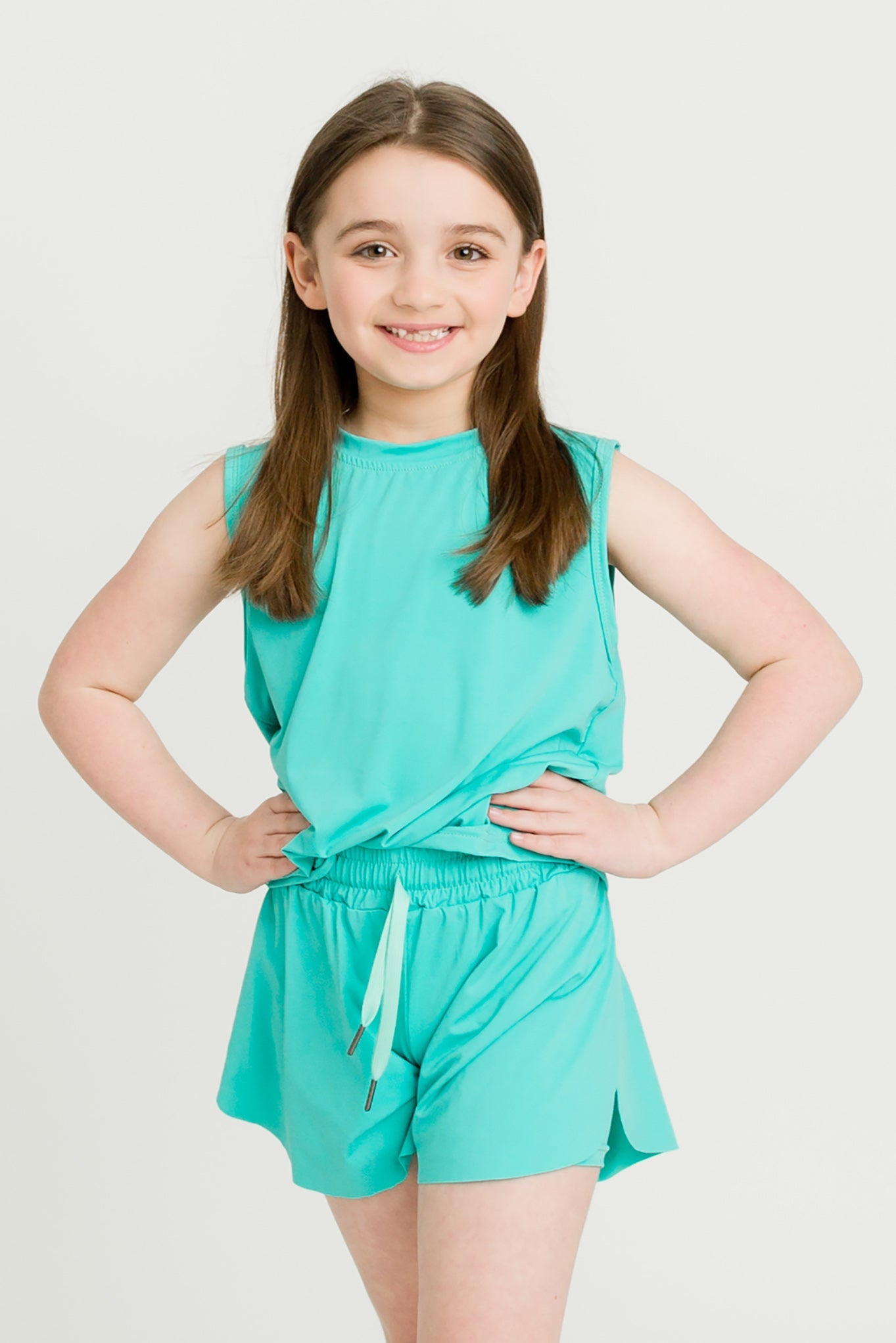 Teal High Low Tank