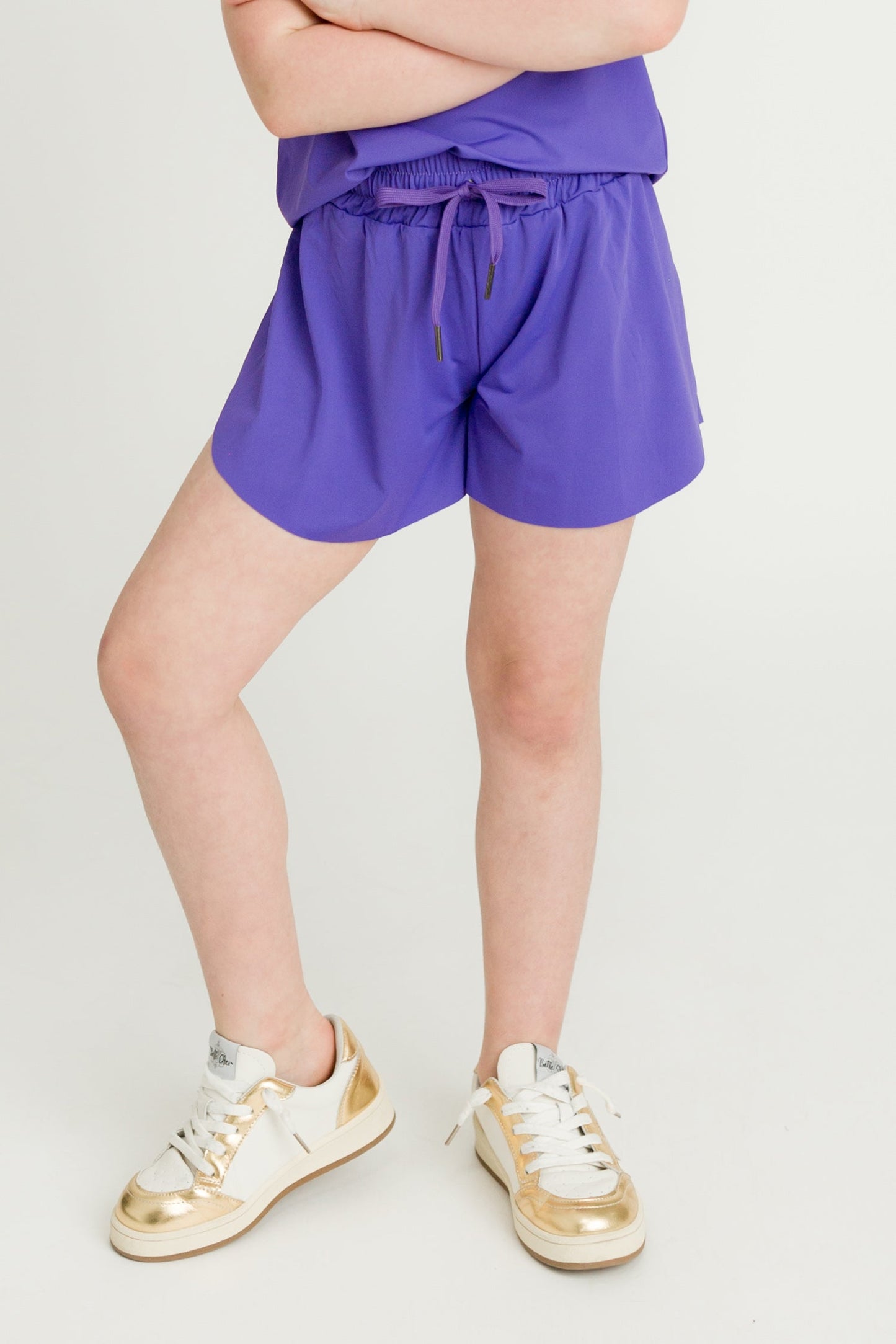 Kids' Purple Butterfly Shorts