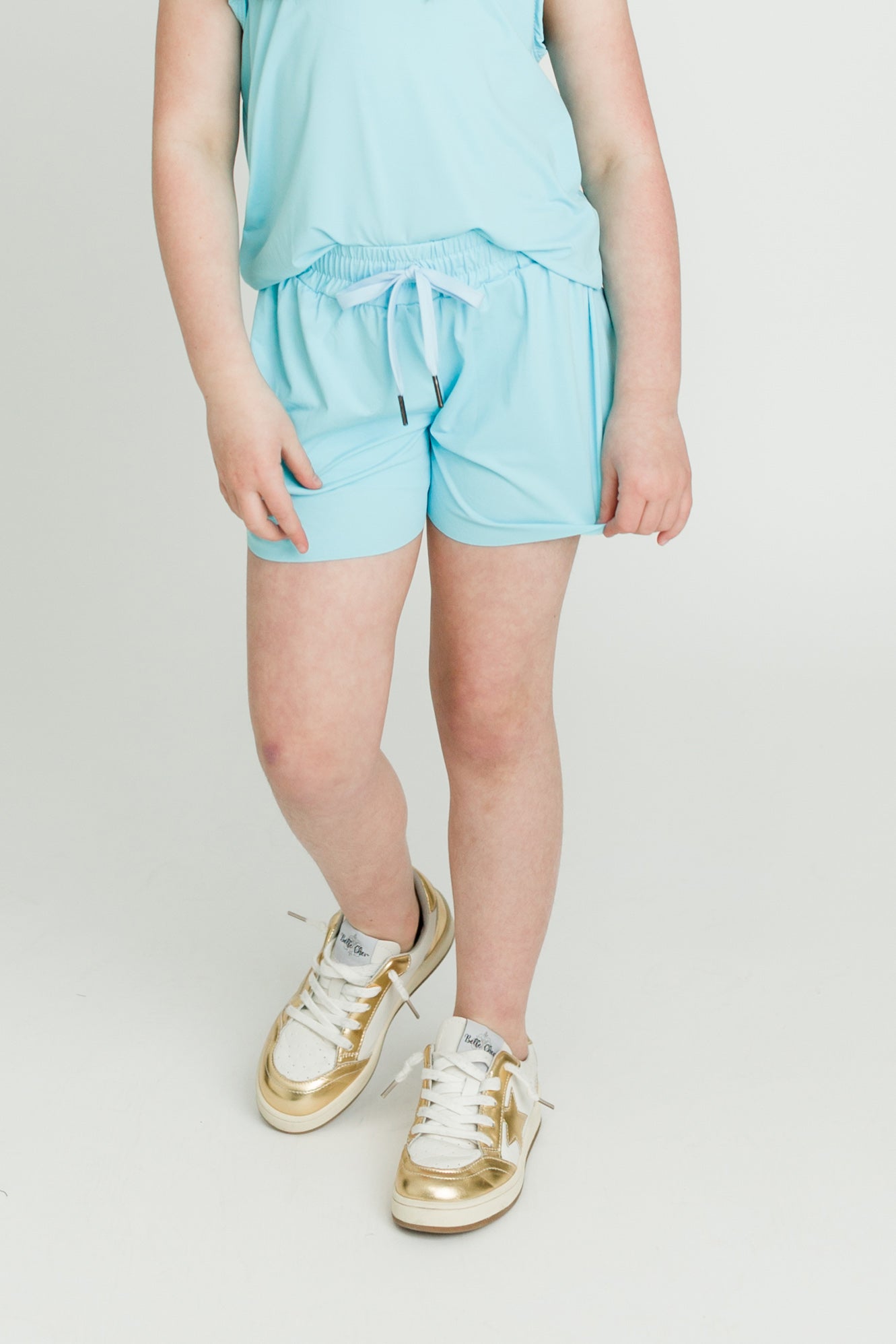 Kids' Light Blue Butterfly Shorts