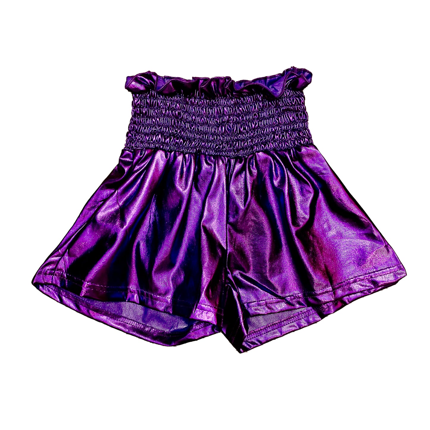 Purple Metallic Swing Adult Shorts
