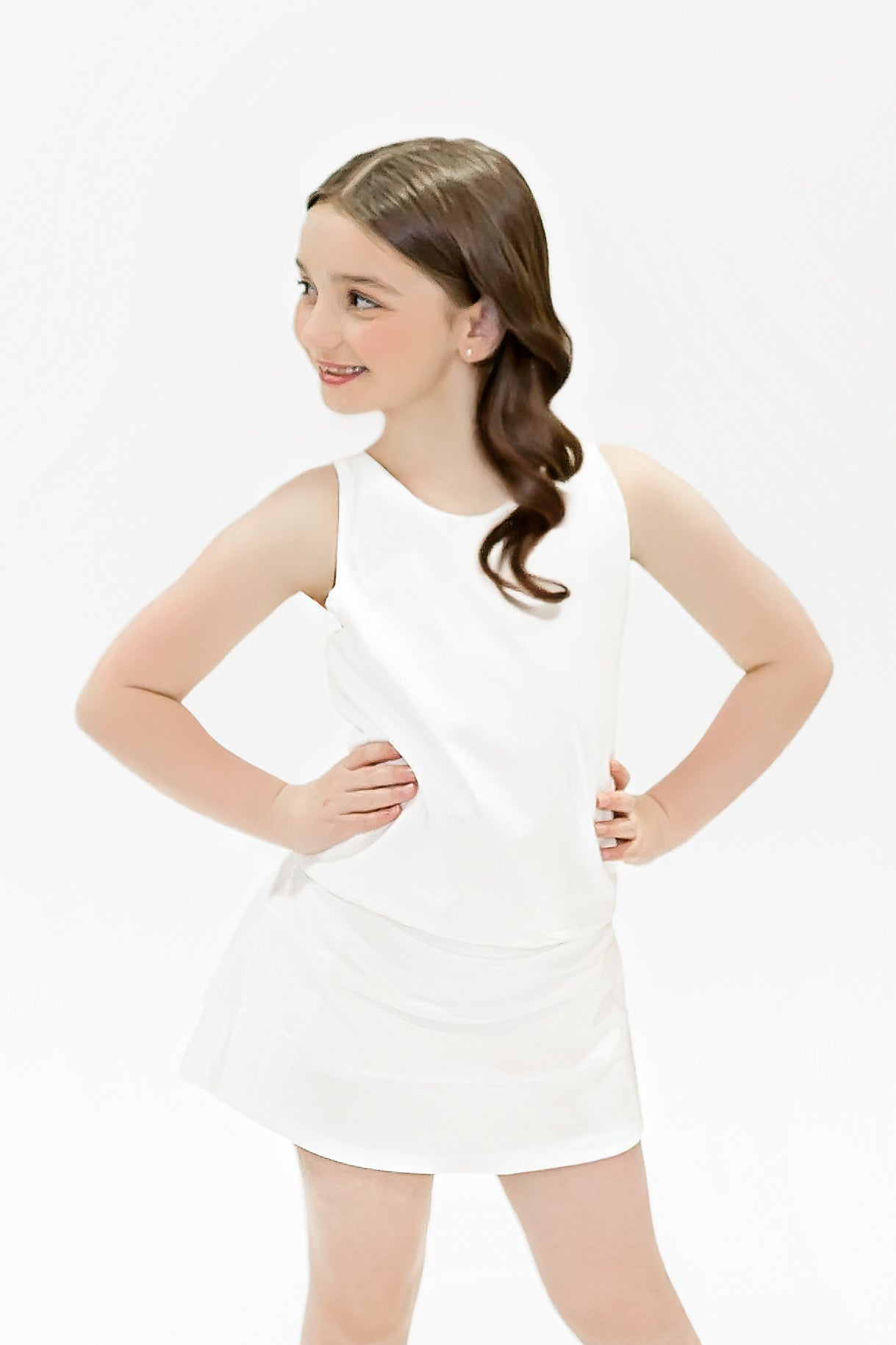 Kids' Razorback Top - White