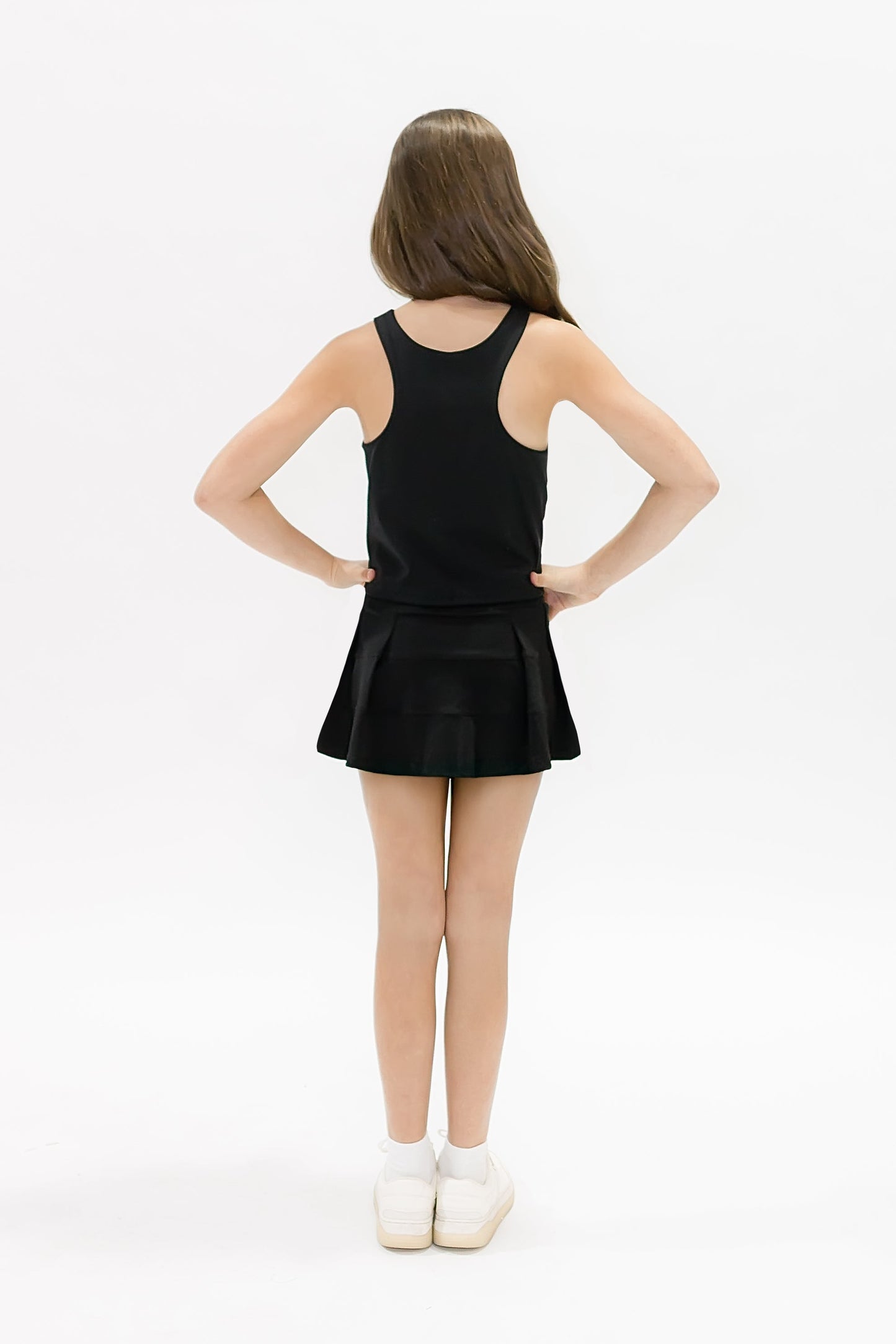 Kids' Tennis Skort - Black