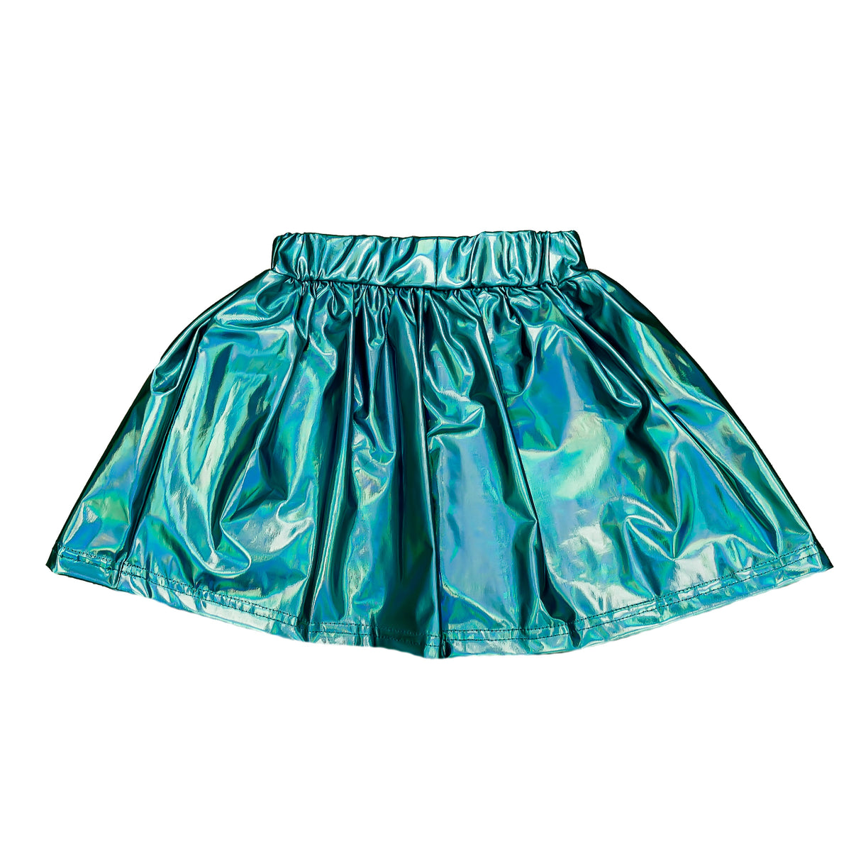 Kids' Metallic Skort - Aqua
