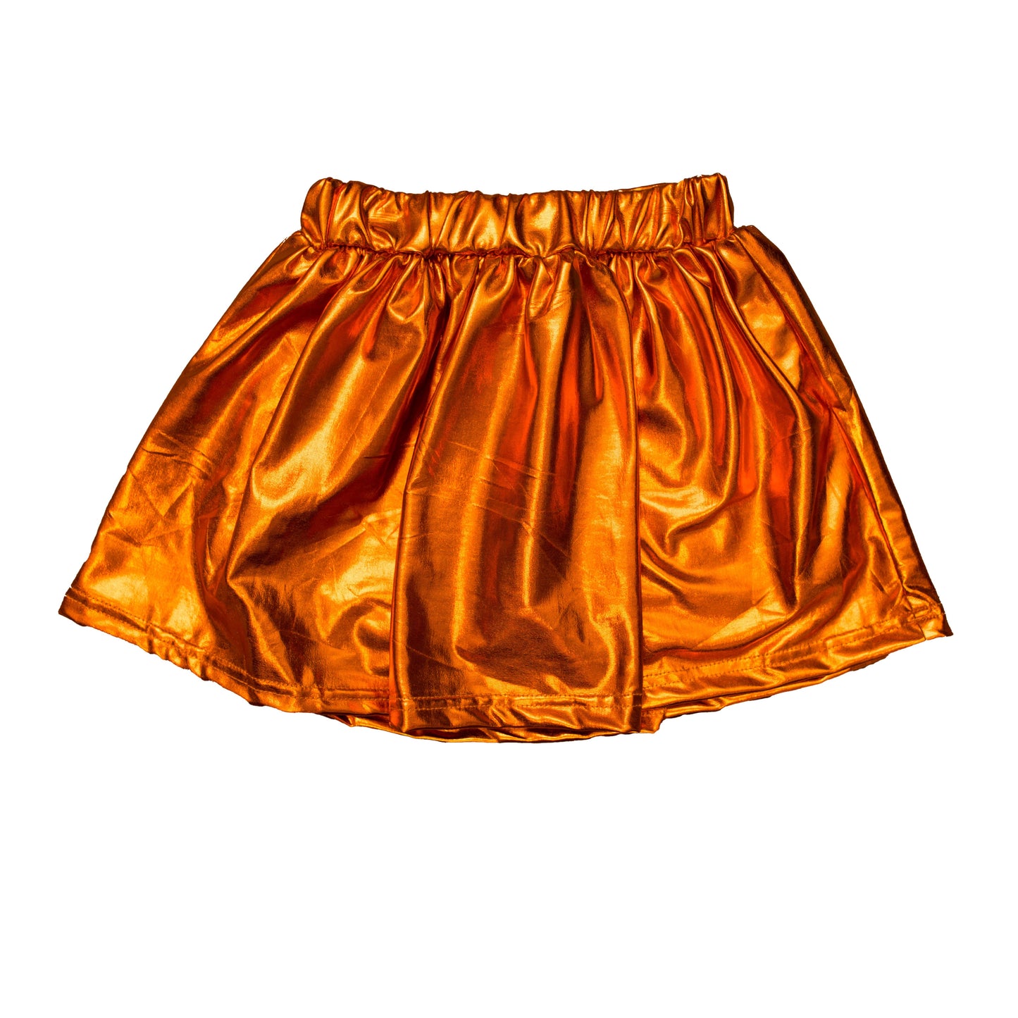 Kids' Metallic Skort - Orange