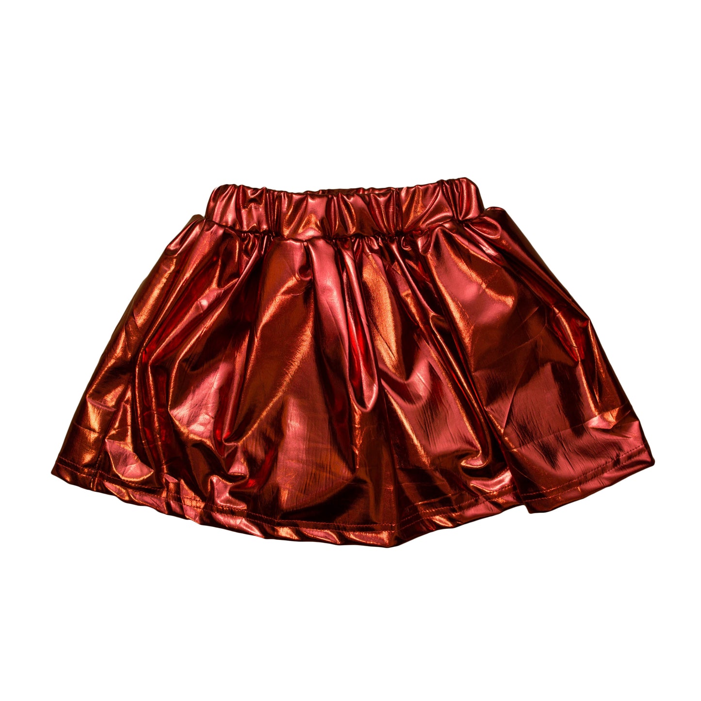 Kids' Metallic Skort - Maroon
