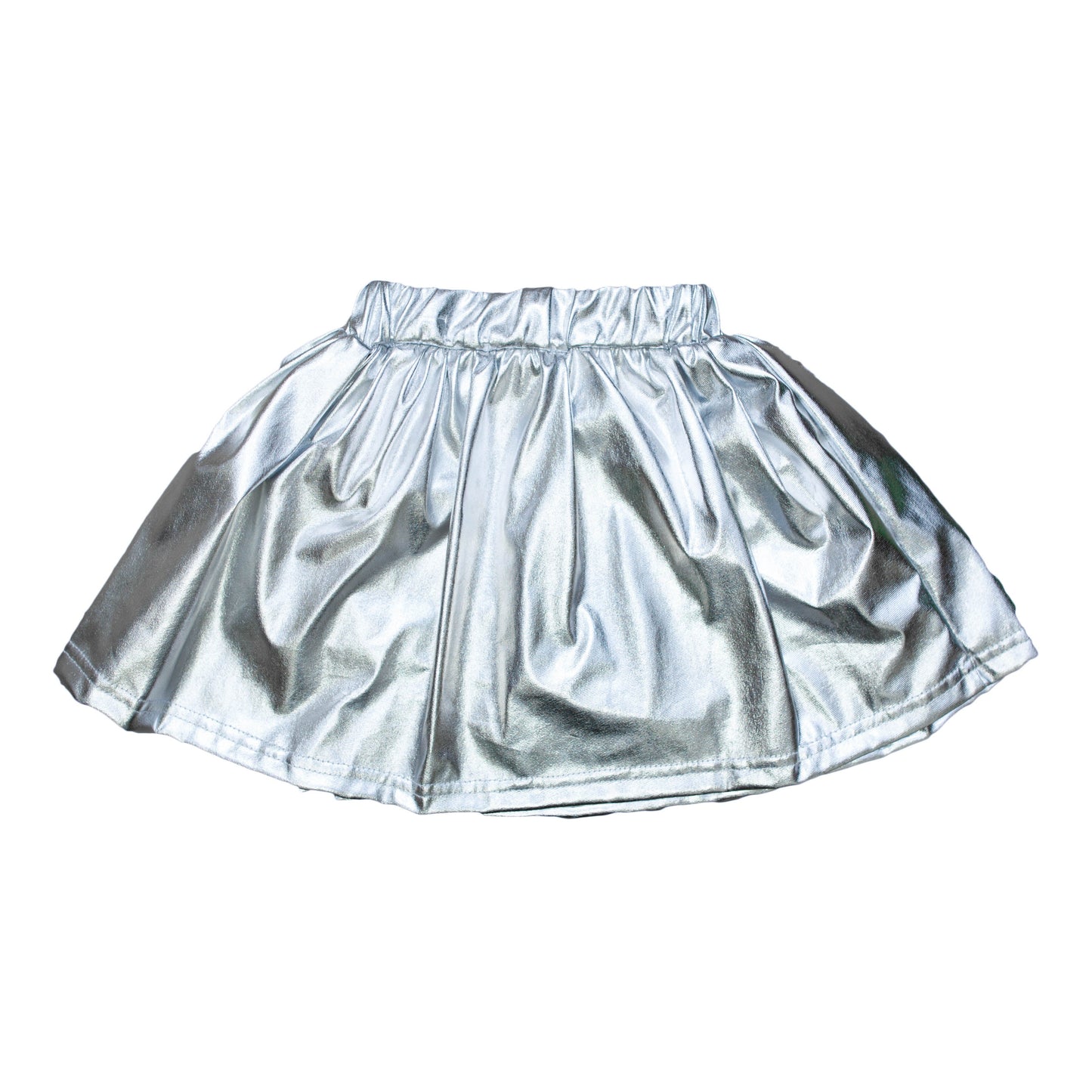 Kids' Metallic Skort - Silver