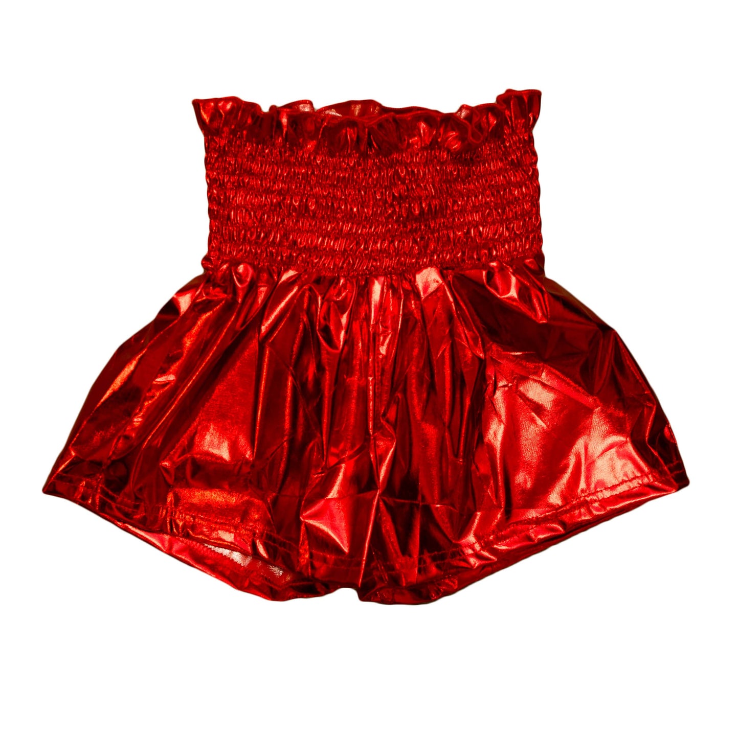 Red Metallic Swing Adult Shorts