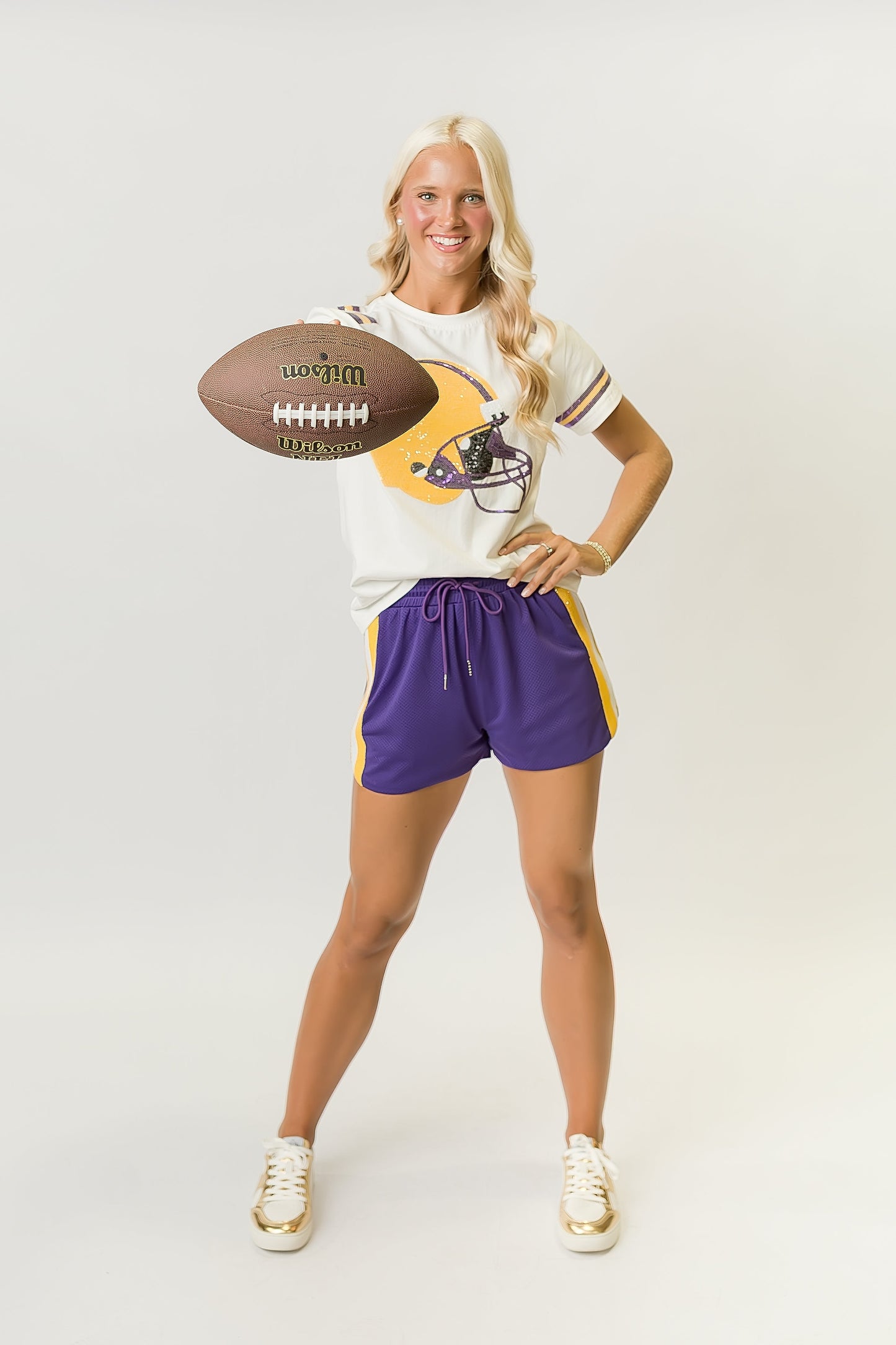 Purple and Yellow Helmet Shirt