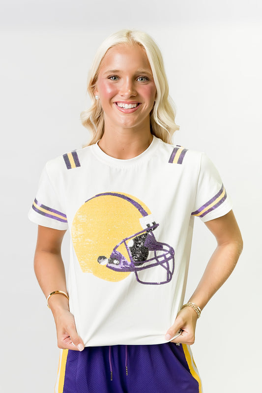 Purple and Yellow Helmet Shirt