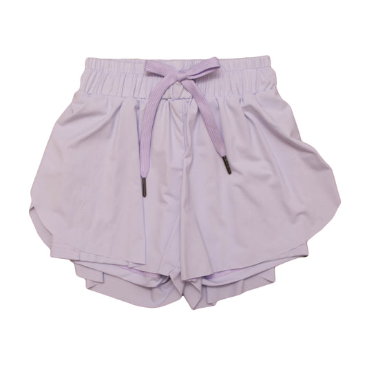 Lavender Kid Butterfly Shorts
