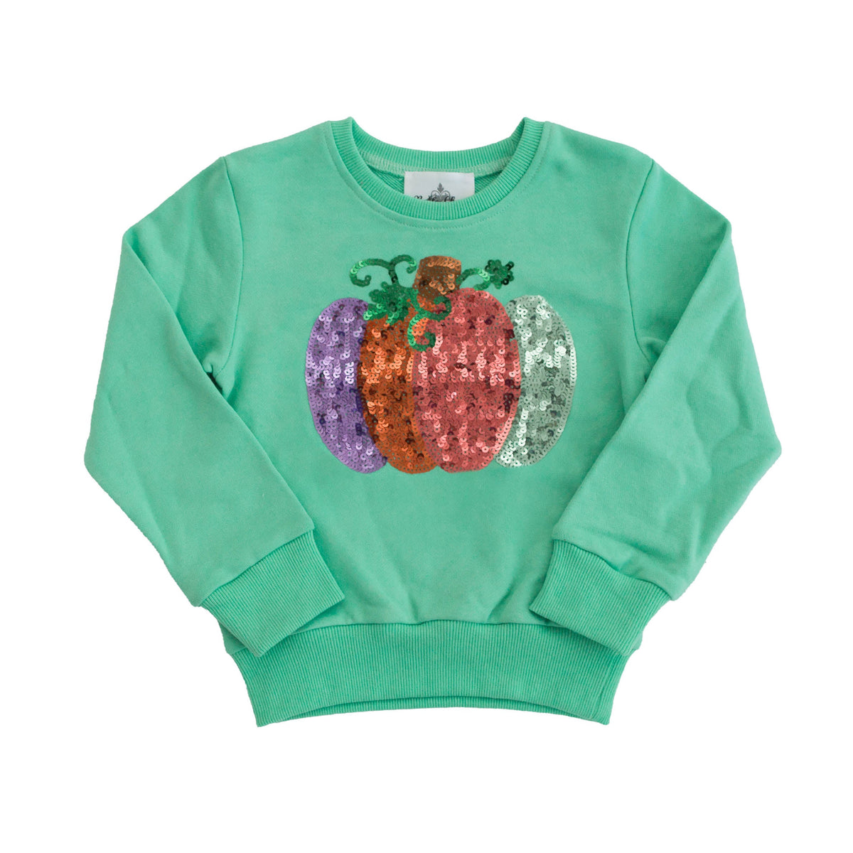 Kids' Sequin Pumpkin Sweatshirt