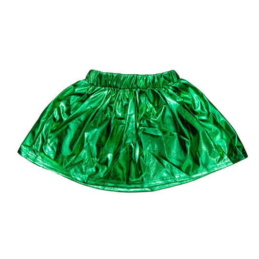 Green Metallic Adult Skort