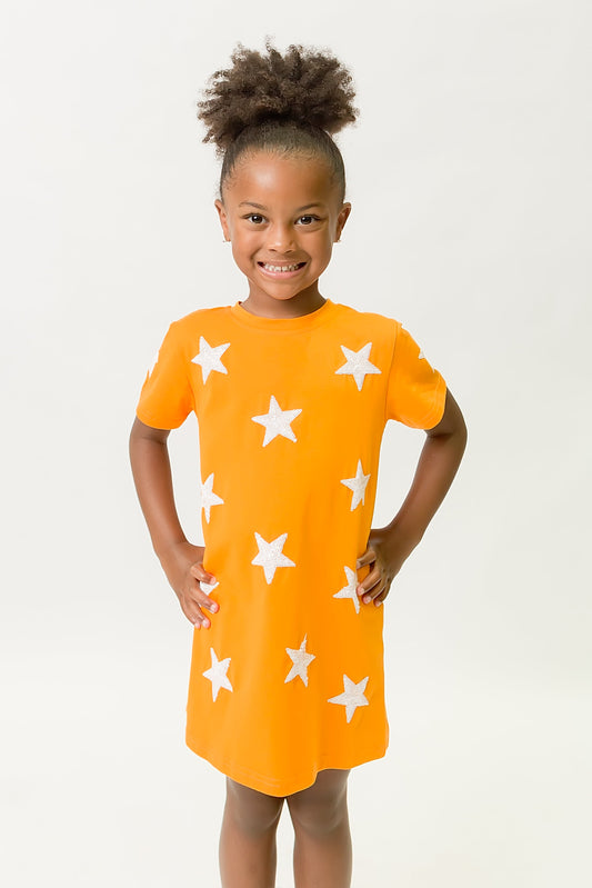 Orange Star Dress