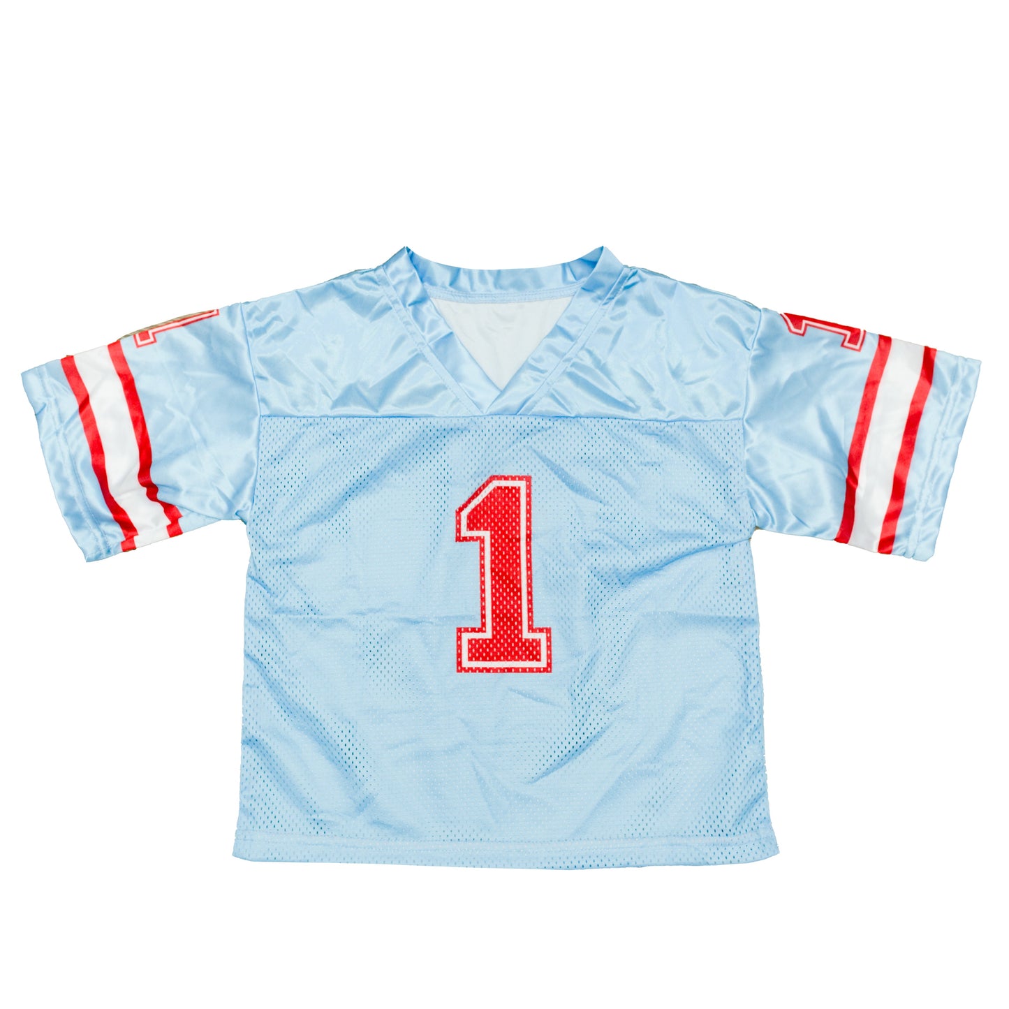 Kids' Light Blue & Red Football Jersey