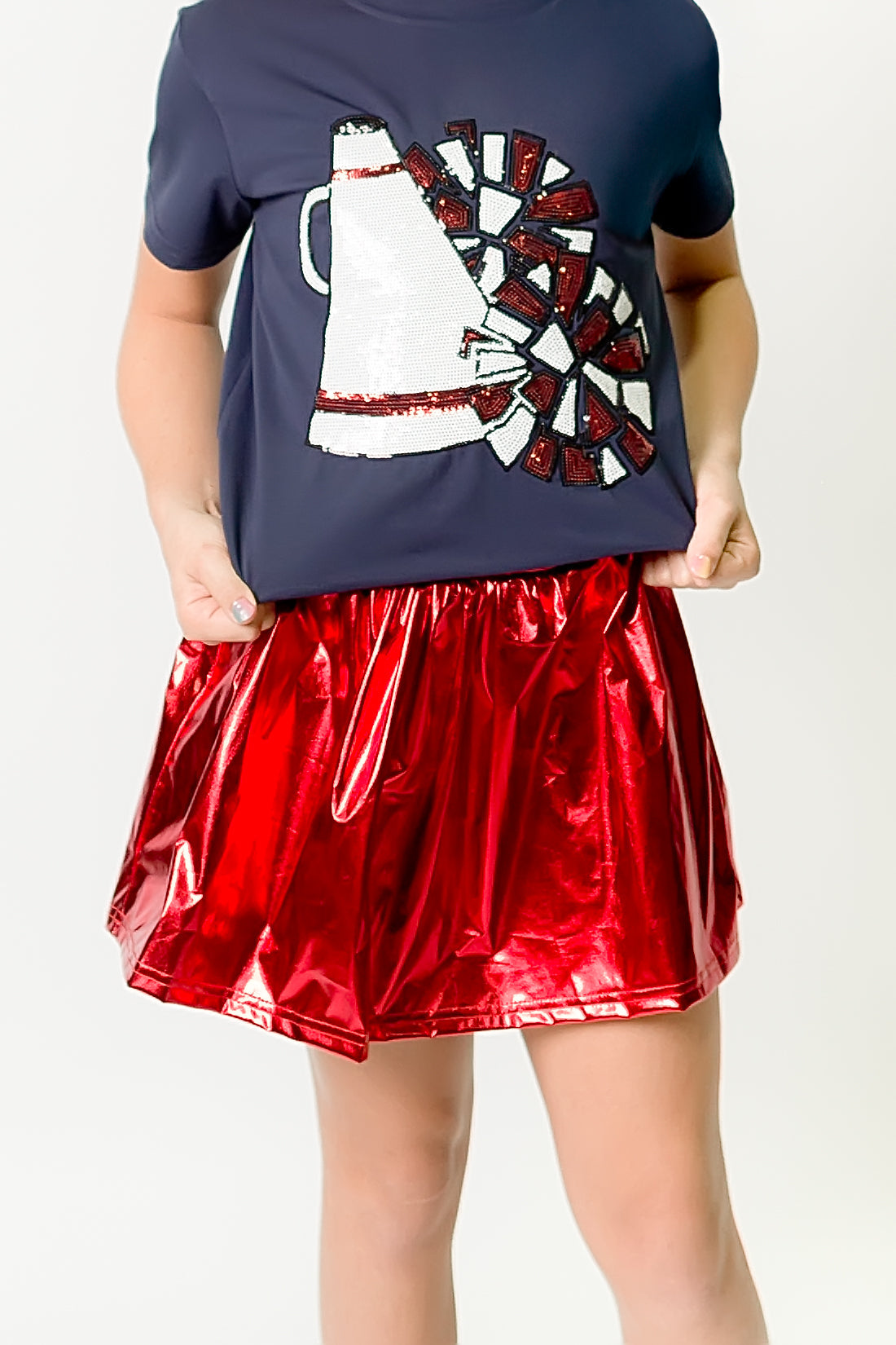 Kids' Megaphone Shirt - Navy and Red