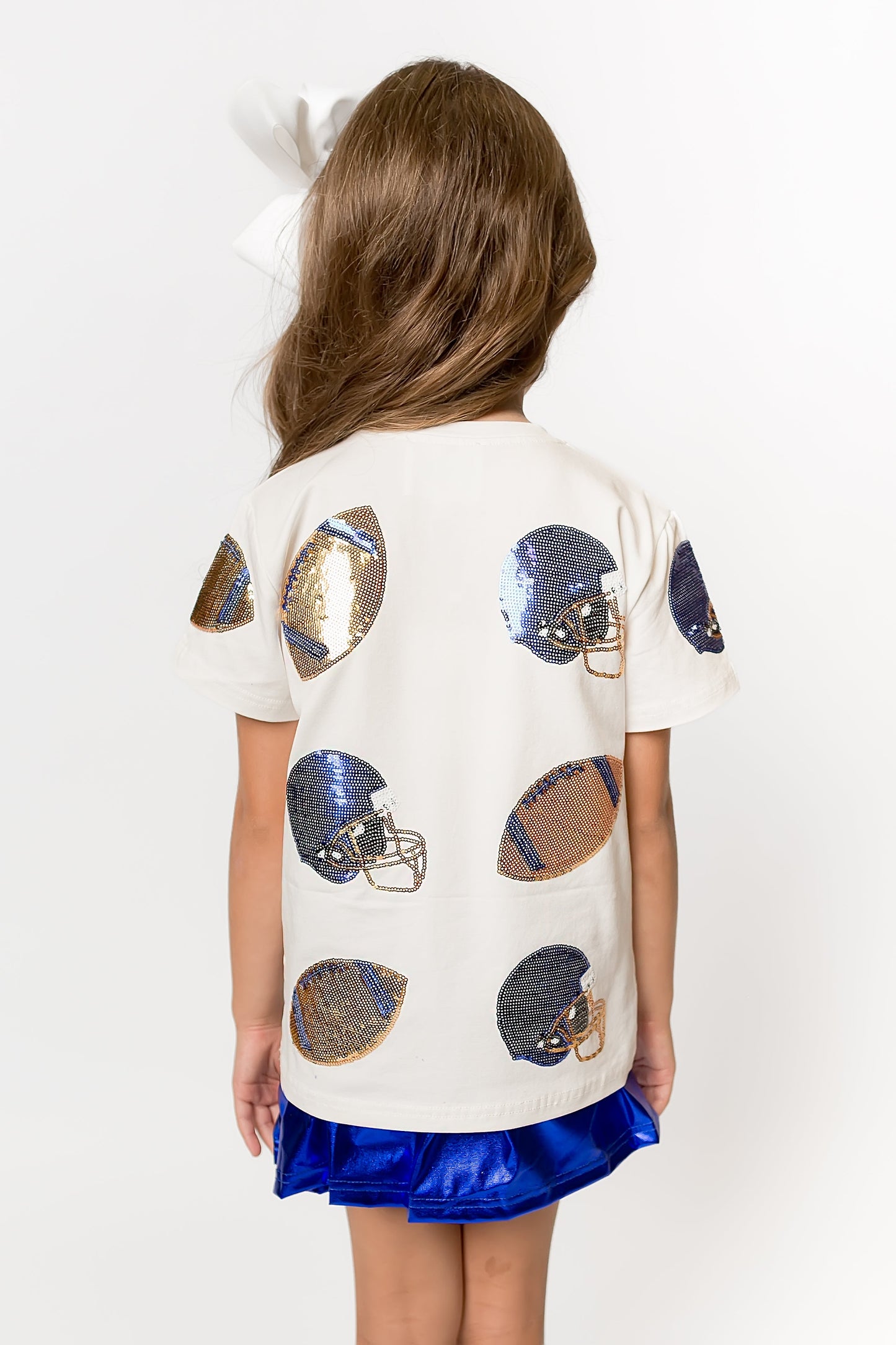 Kids' Football Fever T-Shirt - Royal Blue and Gold