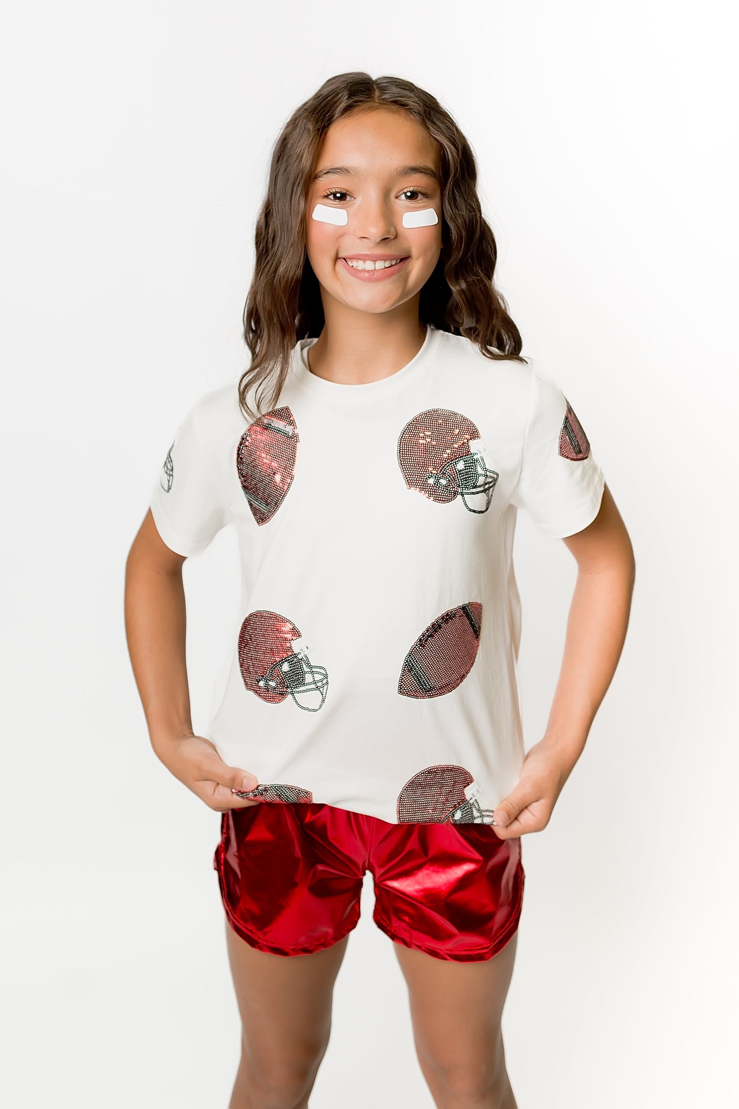 Kids' Football Fever T-Shirt - Black and Red