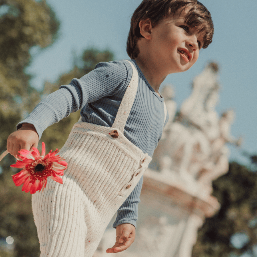The Long Sleeve Tee -  Blue
