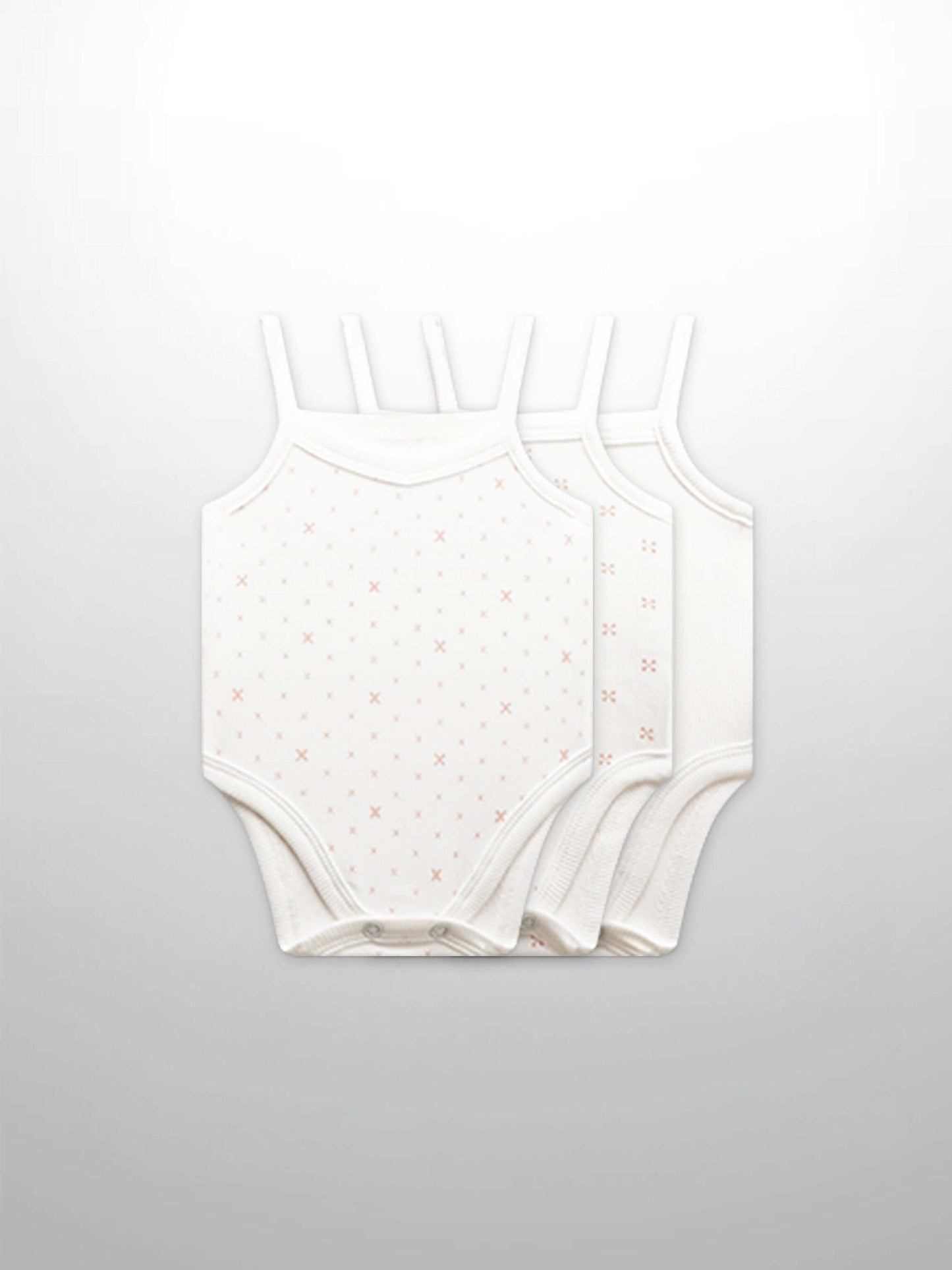 Diamond Undershirts - 3 Pack- Pink
