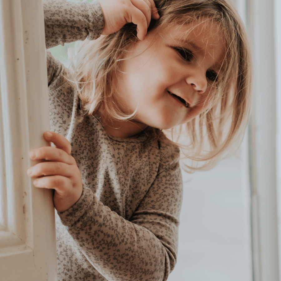 The Printed Long Sleeve Tee -  Vine