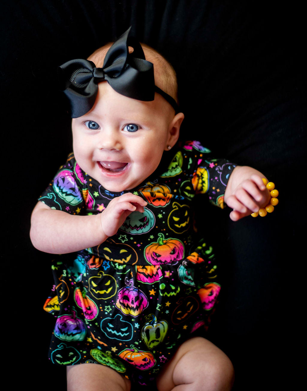 Halloween Pumpkins | Bamboo Baby Bodysuit Dress