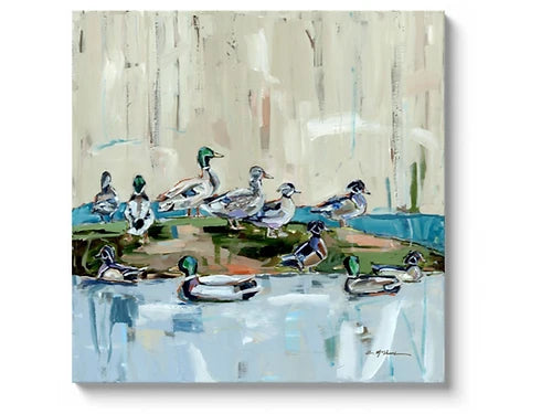 "Mound Party" on canvas