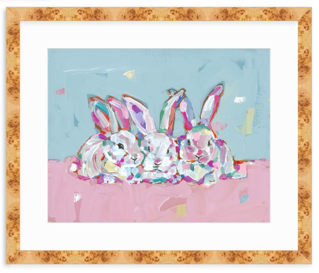 Hip Hap Hop Bunnies Fine Art Print