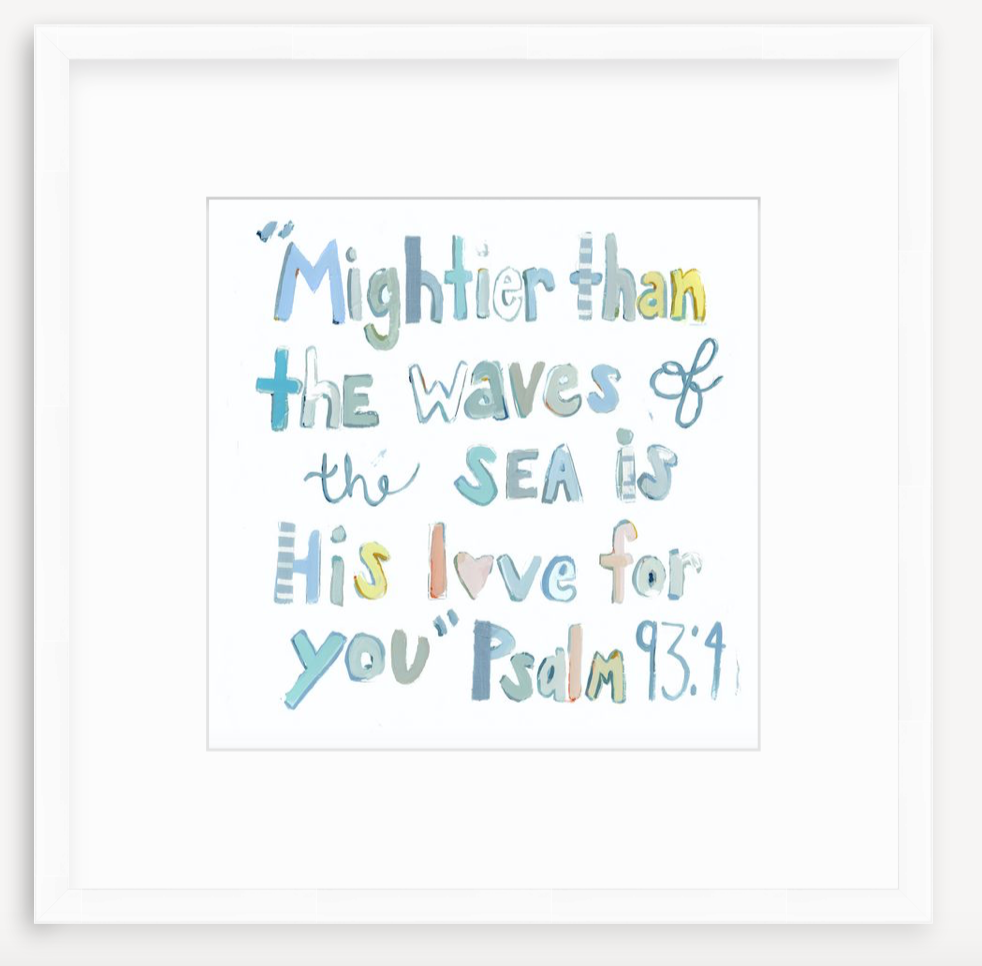 Psalm 93:4 Bible Verse Fine Art Print