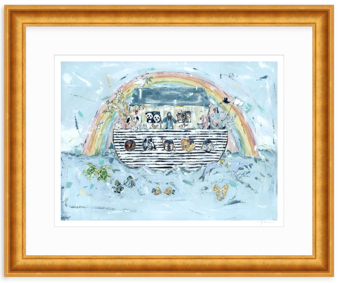 Noah's ark I Nursery Fine Art Print
