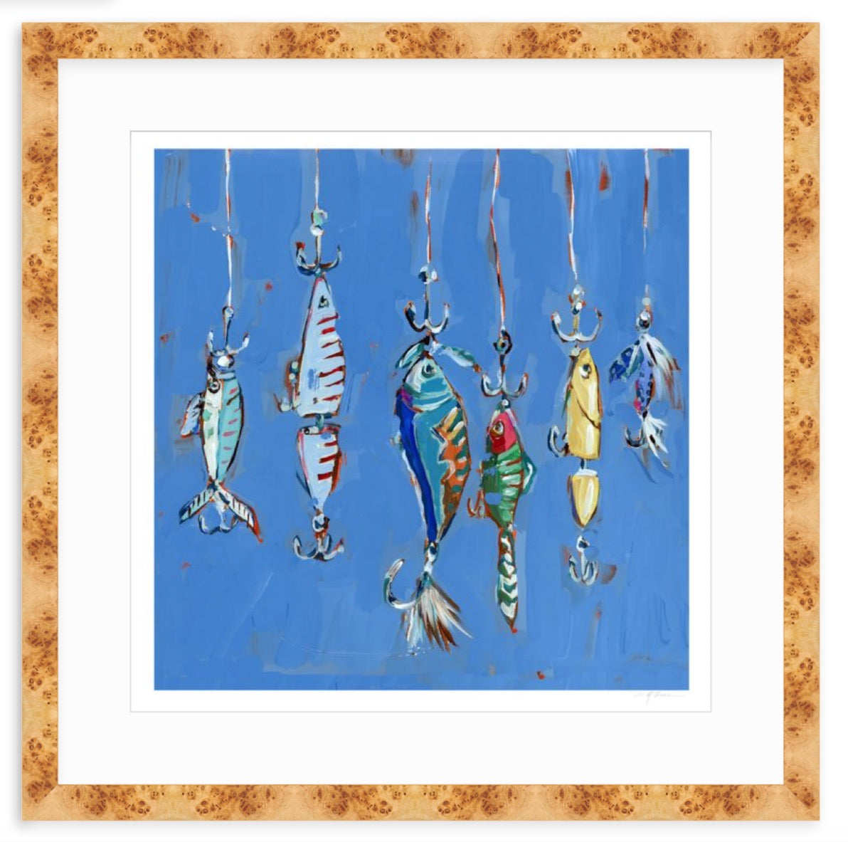 Hooked On You Fish Lures Fine Art Print