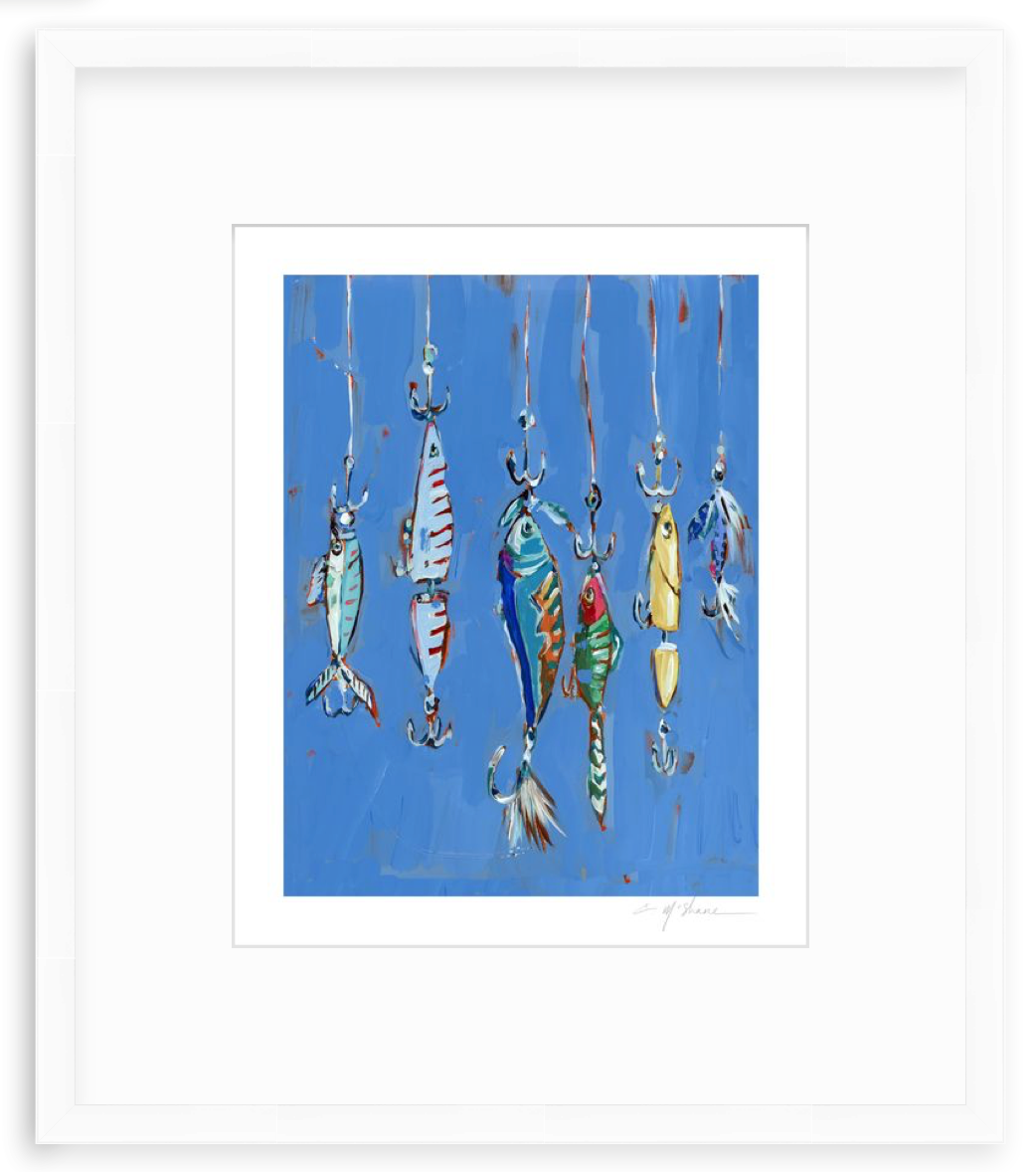 Hooked On You Fish Lures Fine Art Print