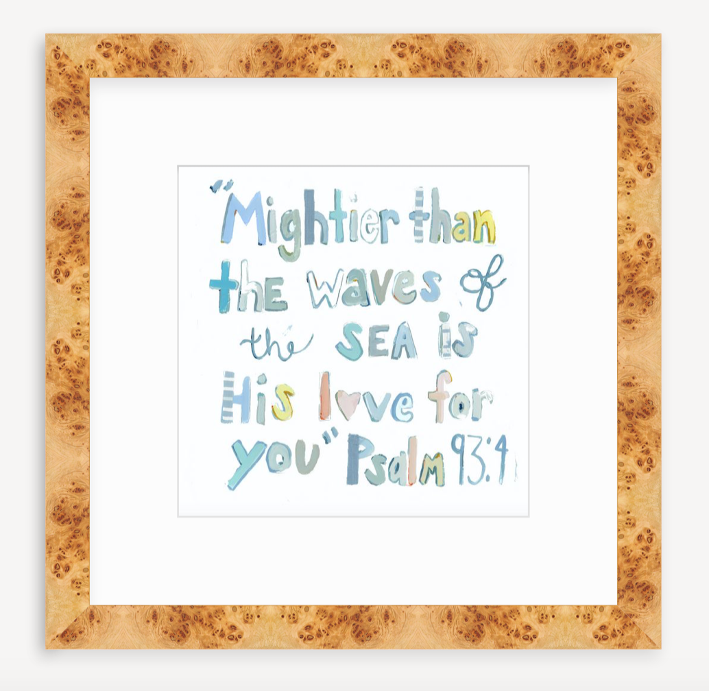 Psalm 93:4 Bible Verse Fine Art Print