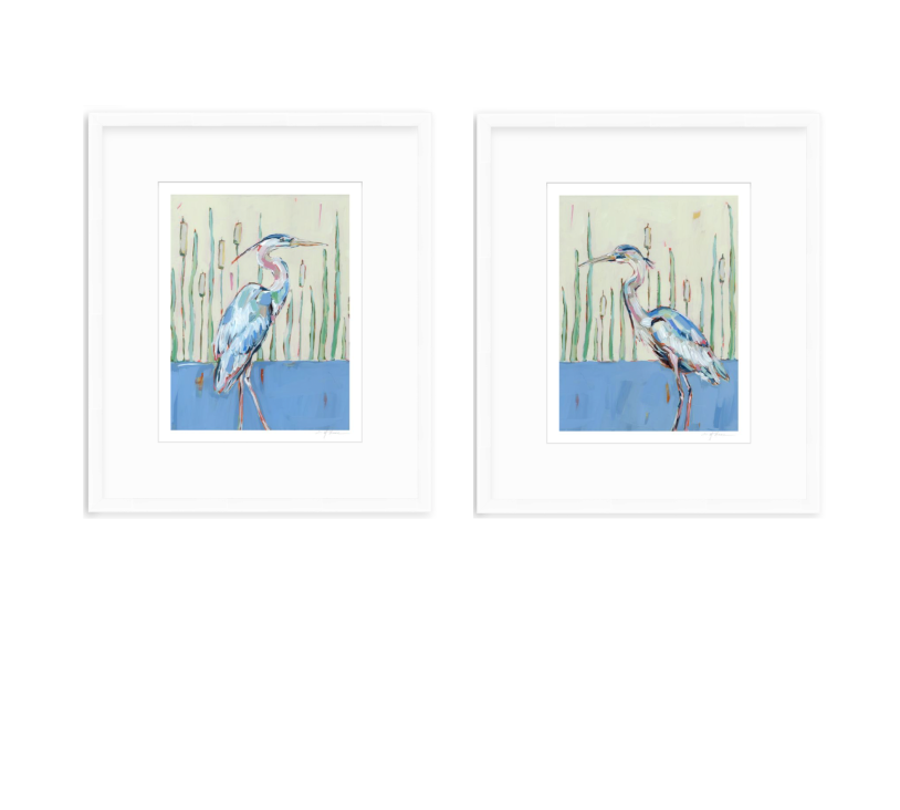 Blue Herons Fine Art Print