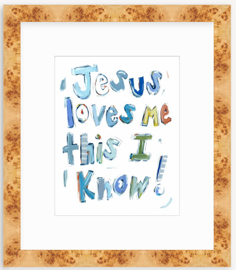 Jesus Loves Me Fine Art Print