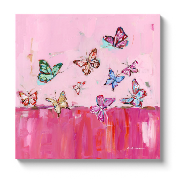 "Butterfly Wishes" on canvas