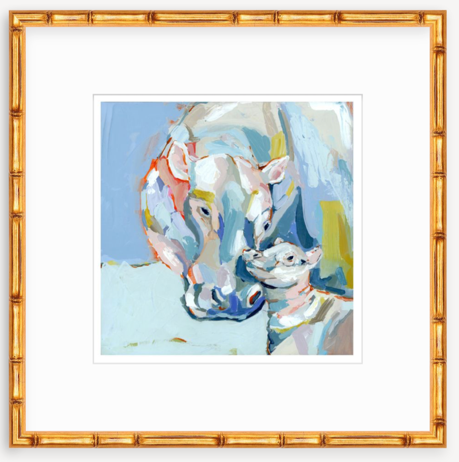 Hippo Love Fine Art Print