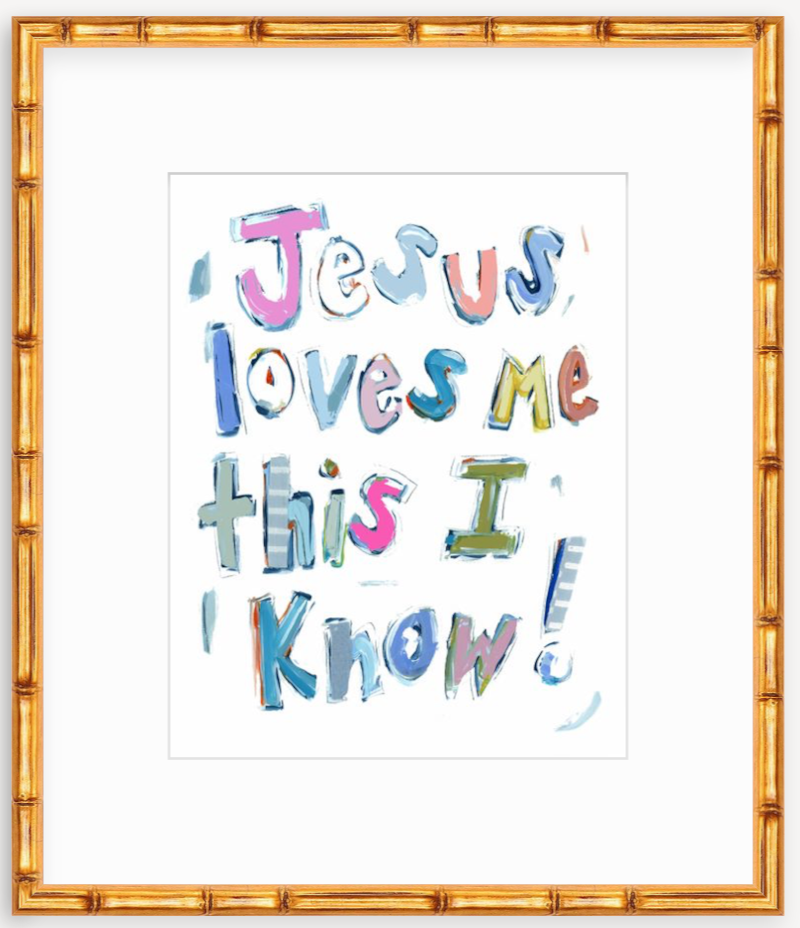Jesus Loves Me Fine Art Print