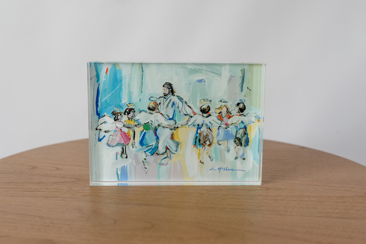 Dancing with Jesus Angel Acrylic Tabletop Art