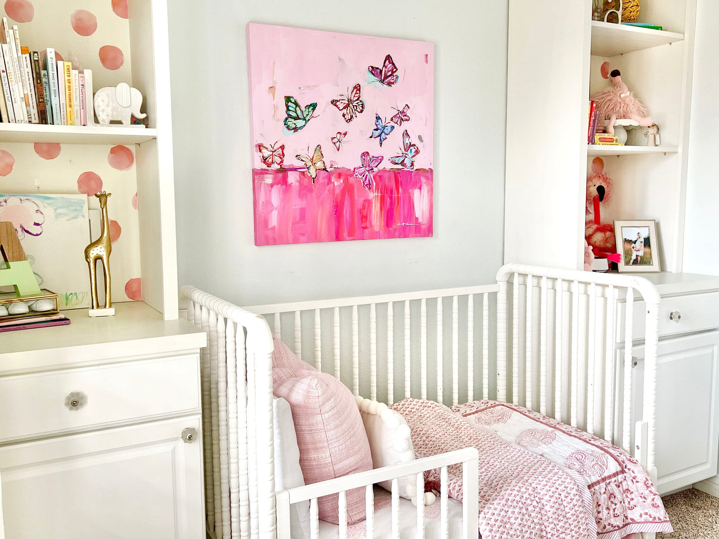 "Butterfly Wishes" on canvas
