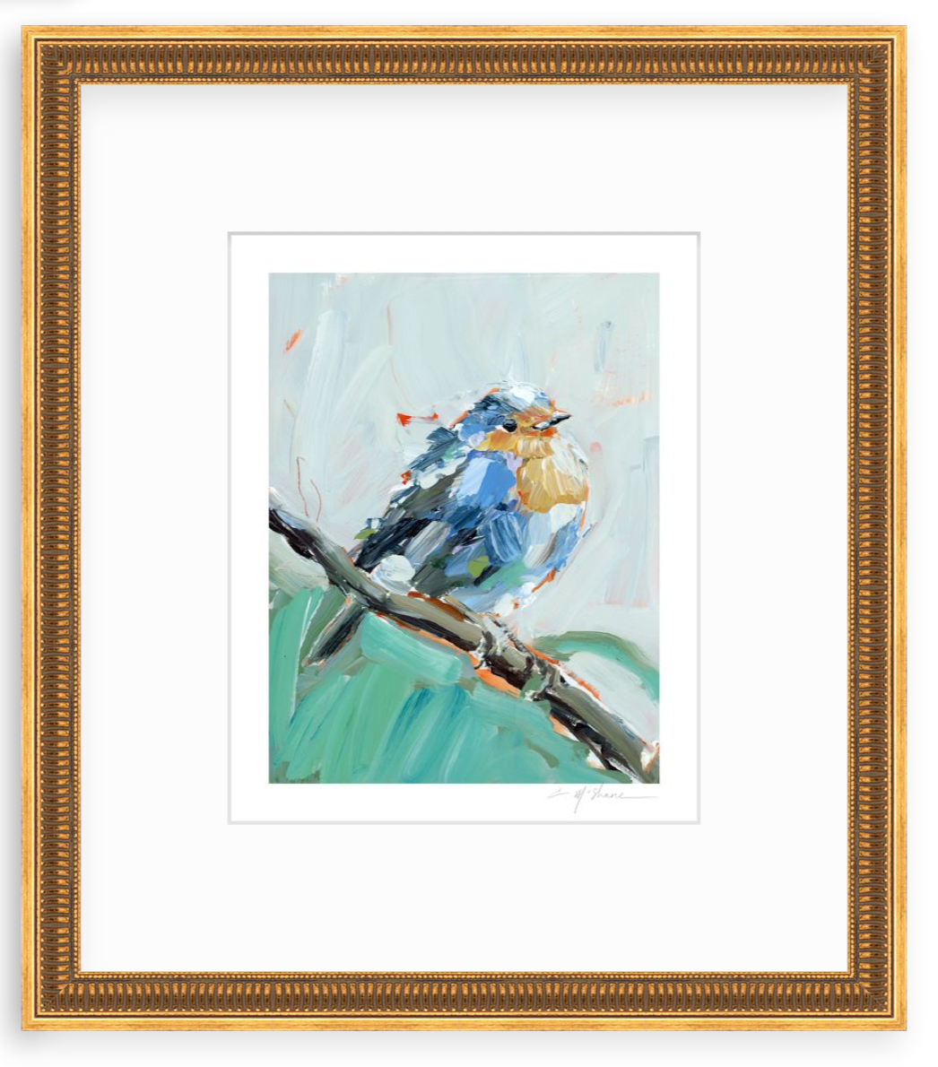 Bluebird of Happiness Fine Art Print
