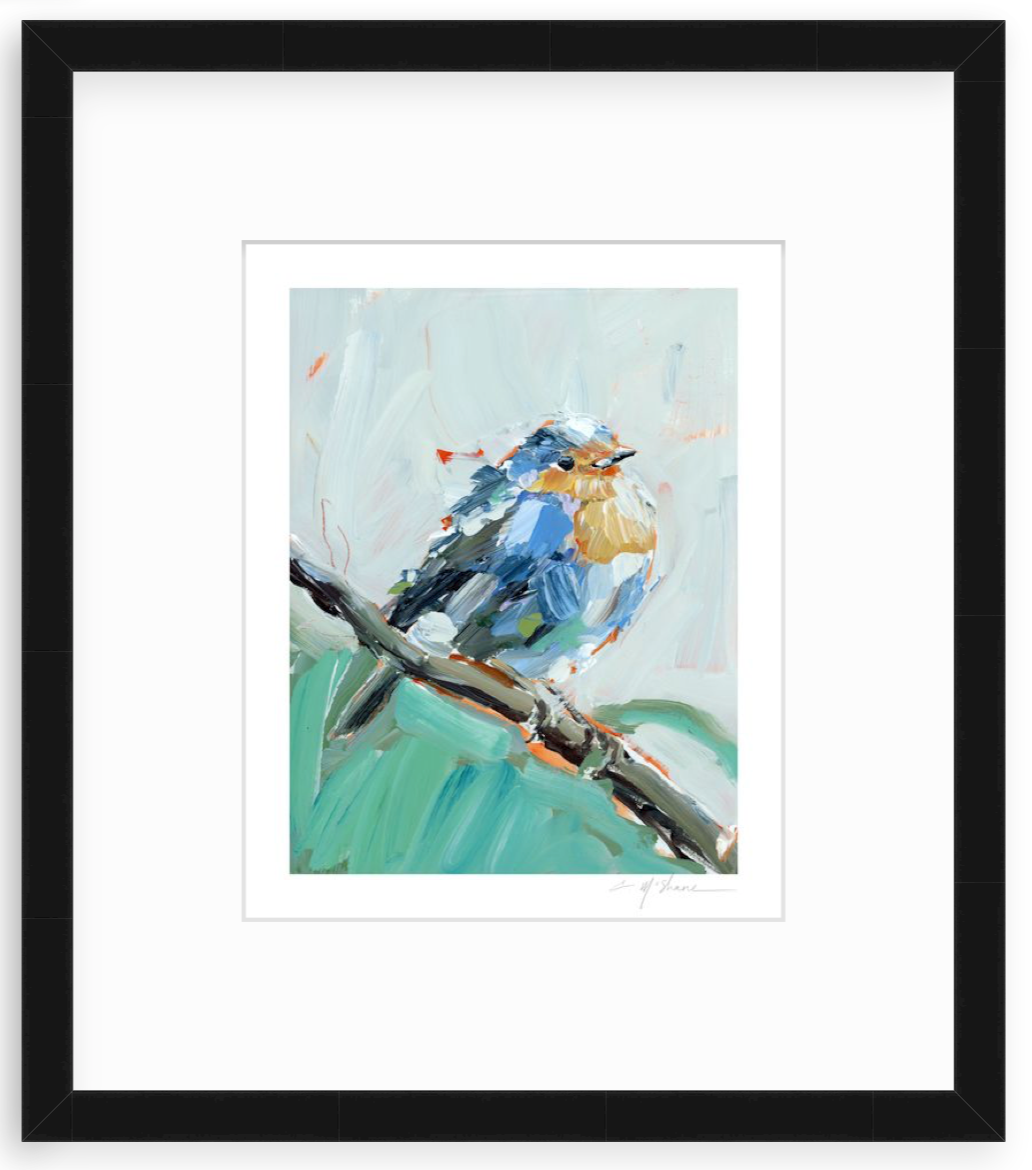 Bluebird of Happiness Fine Art Print