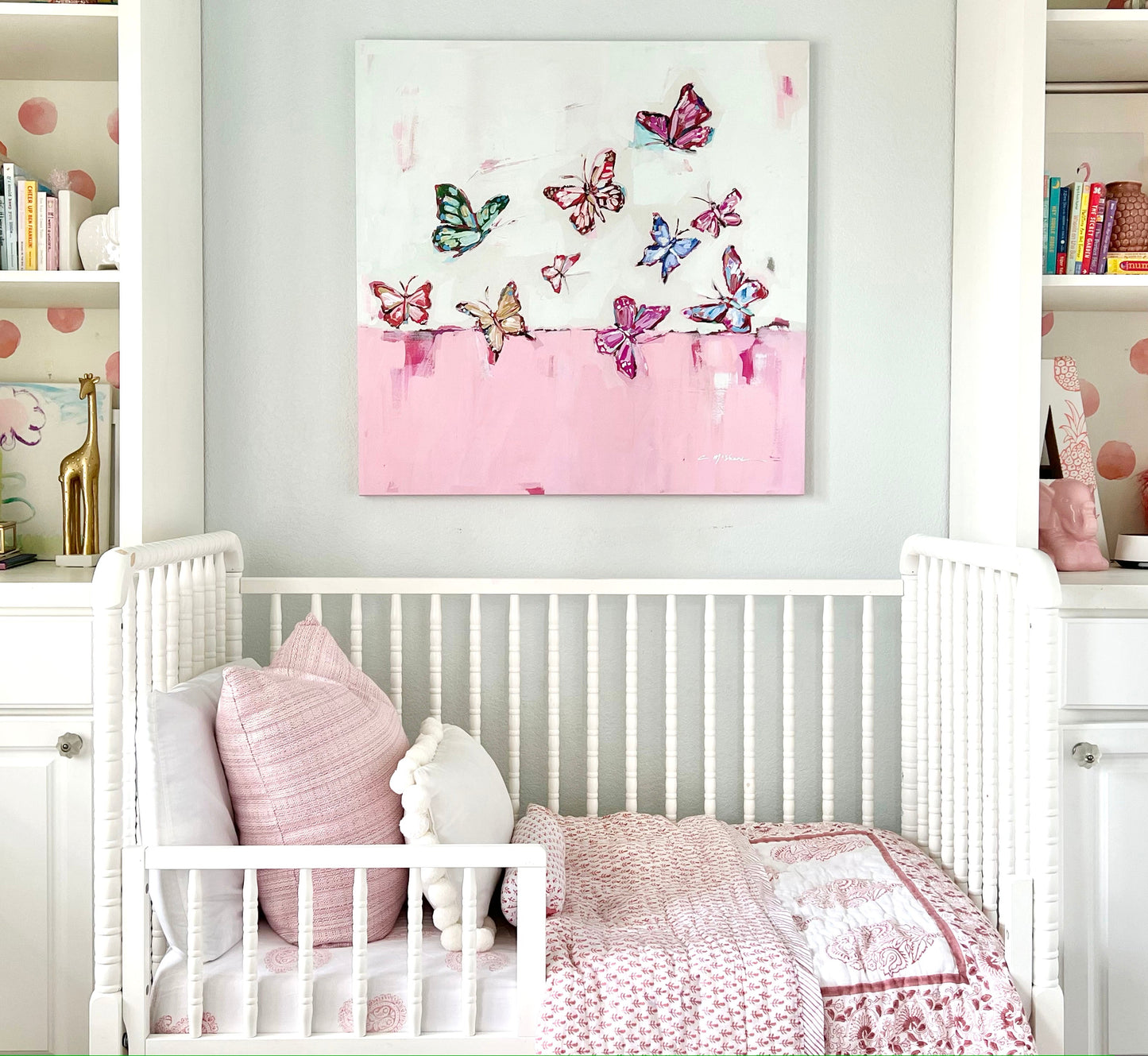 "Butterfly Wishes" on canvas