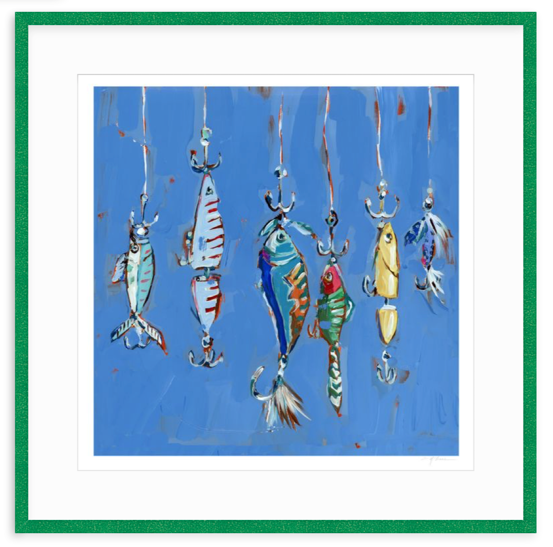 Hooked On You Fish Lures Fine Art Print