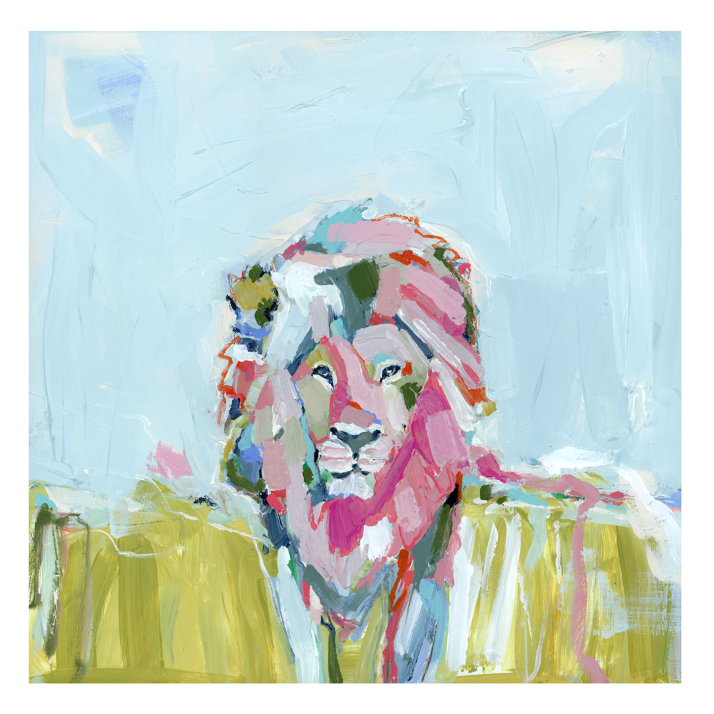 Carry Courage Lion Fine Art Print