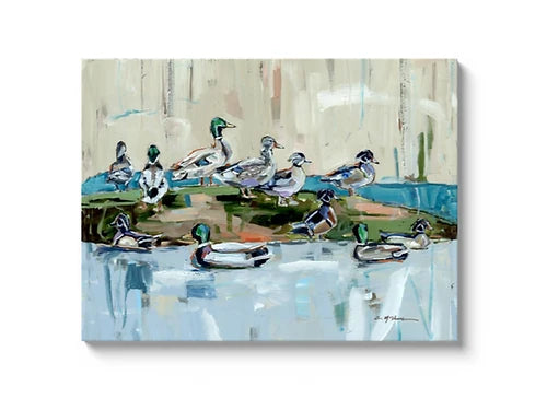 "Mound Party" on canvas