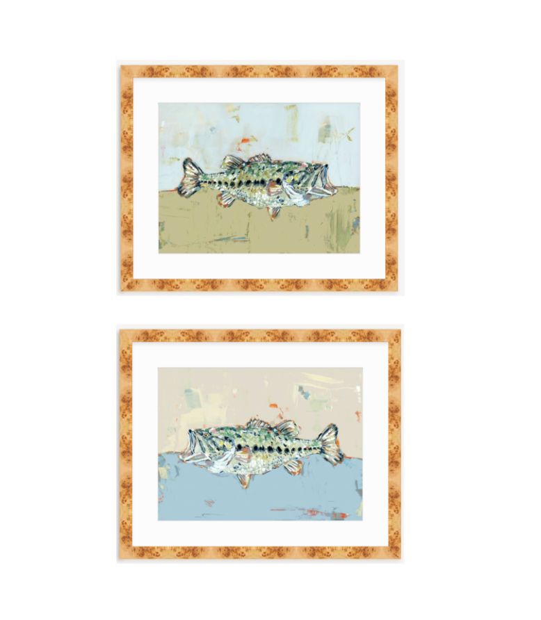 Gone Fishing Bass Fish Fine Art Print