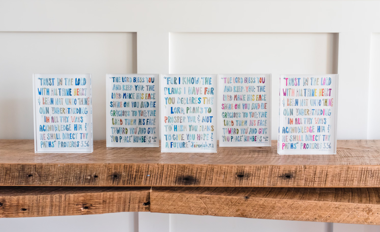 Numbers 6:24-26 Bible Verse Acrylic Tabletop Art