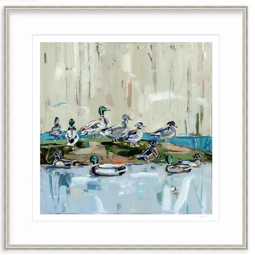 Mound Party Ducks Fine Art Print