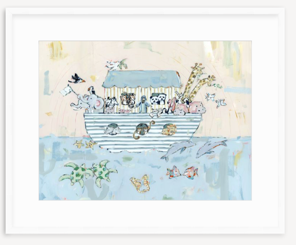 Noah's ark V Nursery Fine Art Print